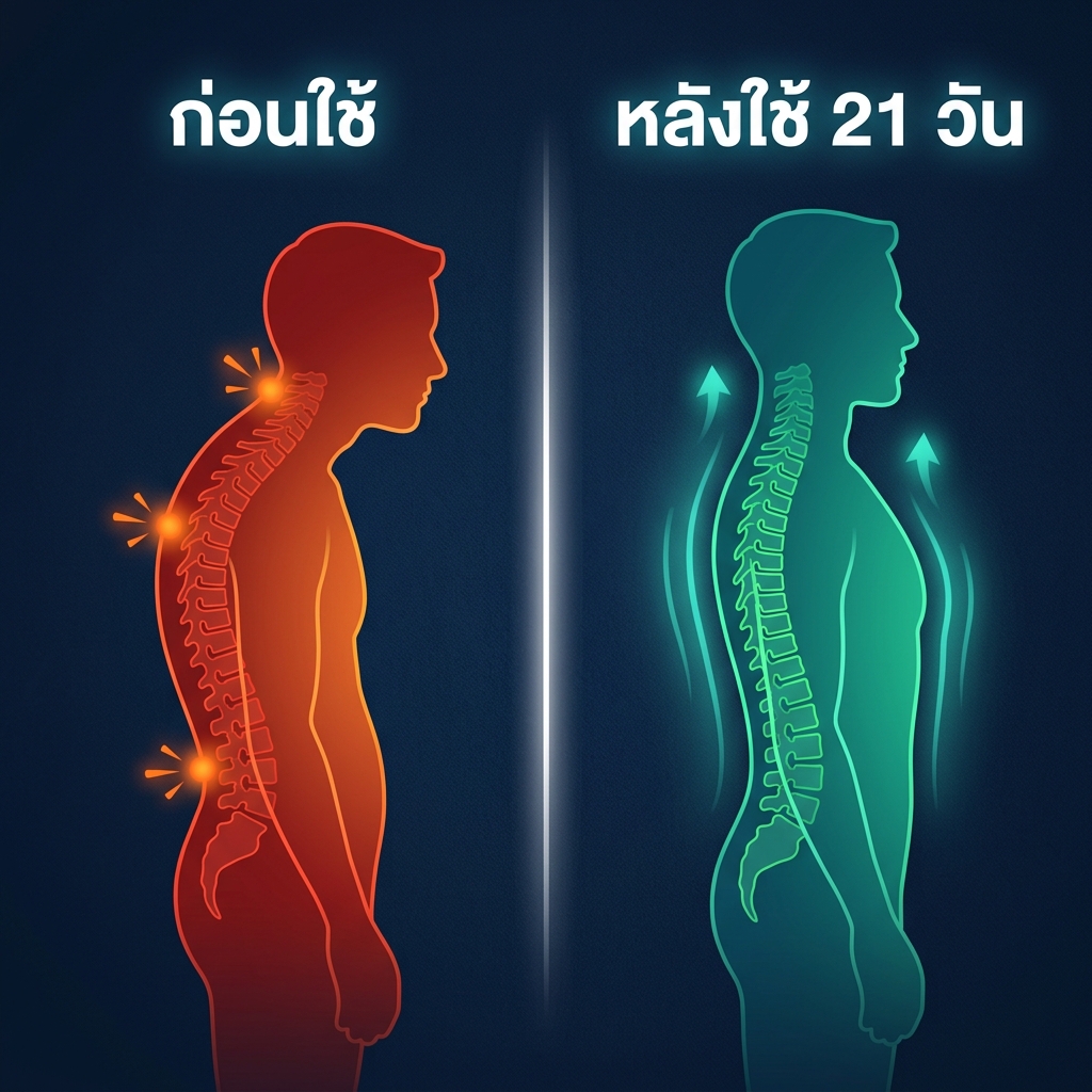 Before After VERTIC ก่อนและหลังใช้ 21 วัน